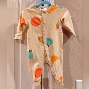Baby cotton pajamas  footie set of 2 (VGUC)